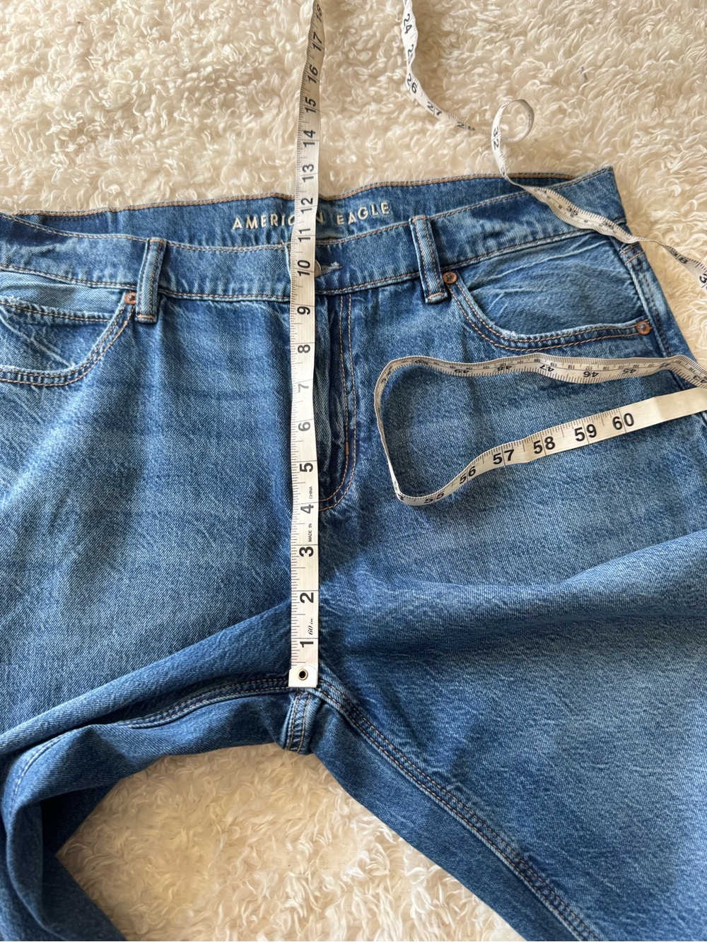 American Eagle AE Strigid Low-Rise Ultra Wide-Leg Jeans Size 10 - Picture 9 of 15